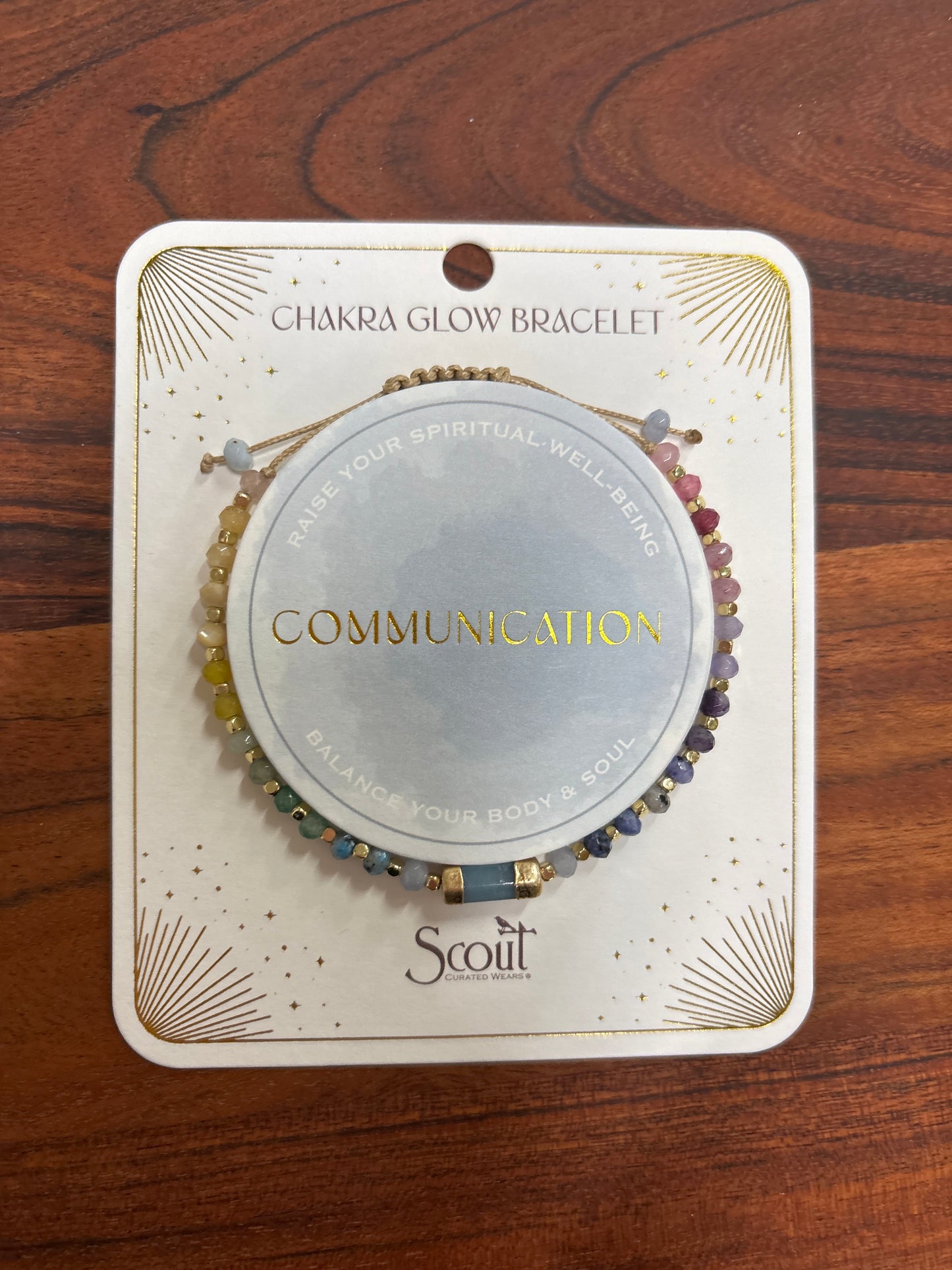 SCOUT CHAKRA GLOW BRACELET-COMMUNICATION-GOLD