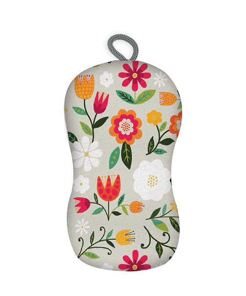 MU KITHCEN/SPONGE-RETRO FLORAL