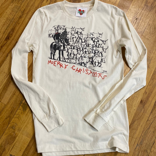 CATTLE CALL CHRISTMAS L/S NATURAL
