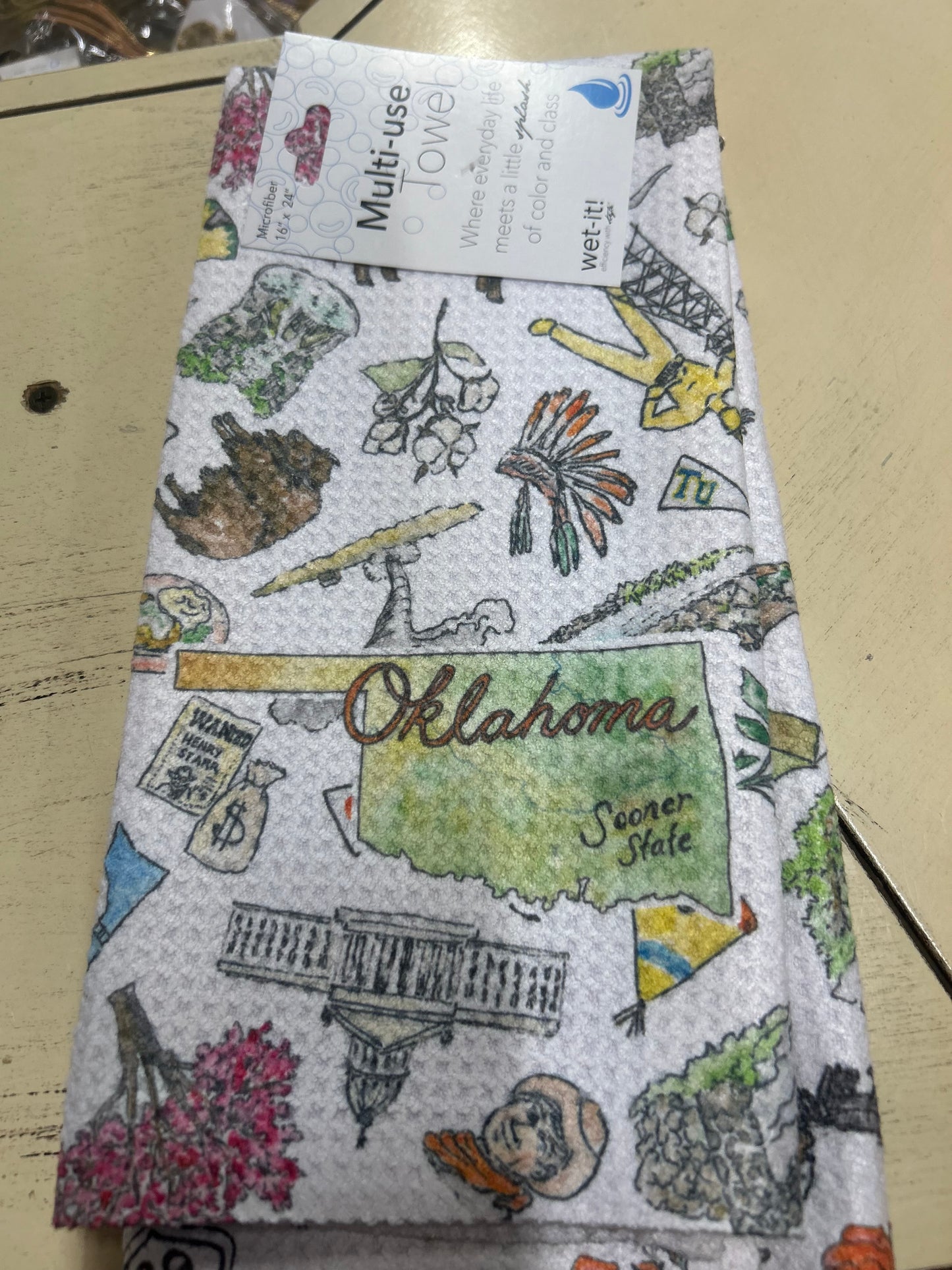 SWEDISH TREASURE-PIPPA OKLAHOMA TEA TOWEL