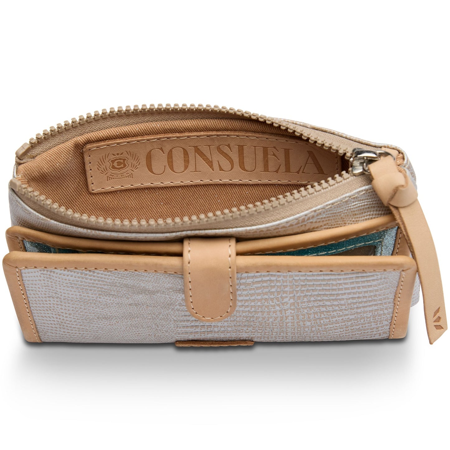 CONSUELA SLIM WALLET-CELESTE