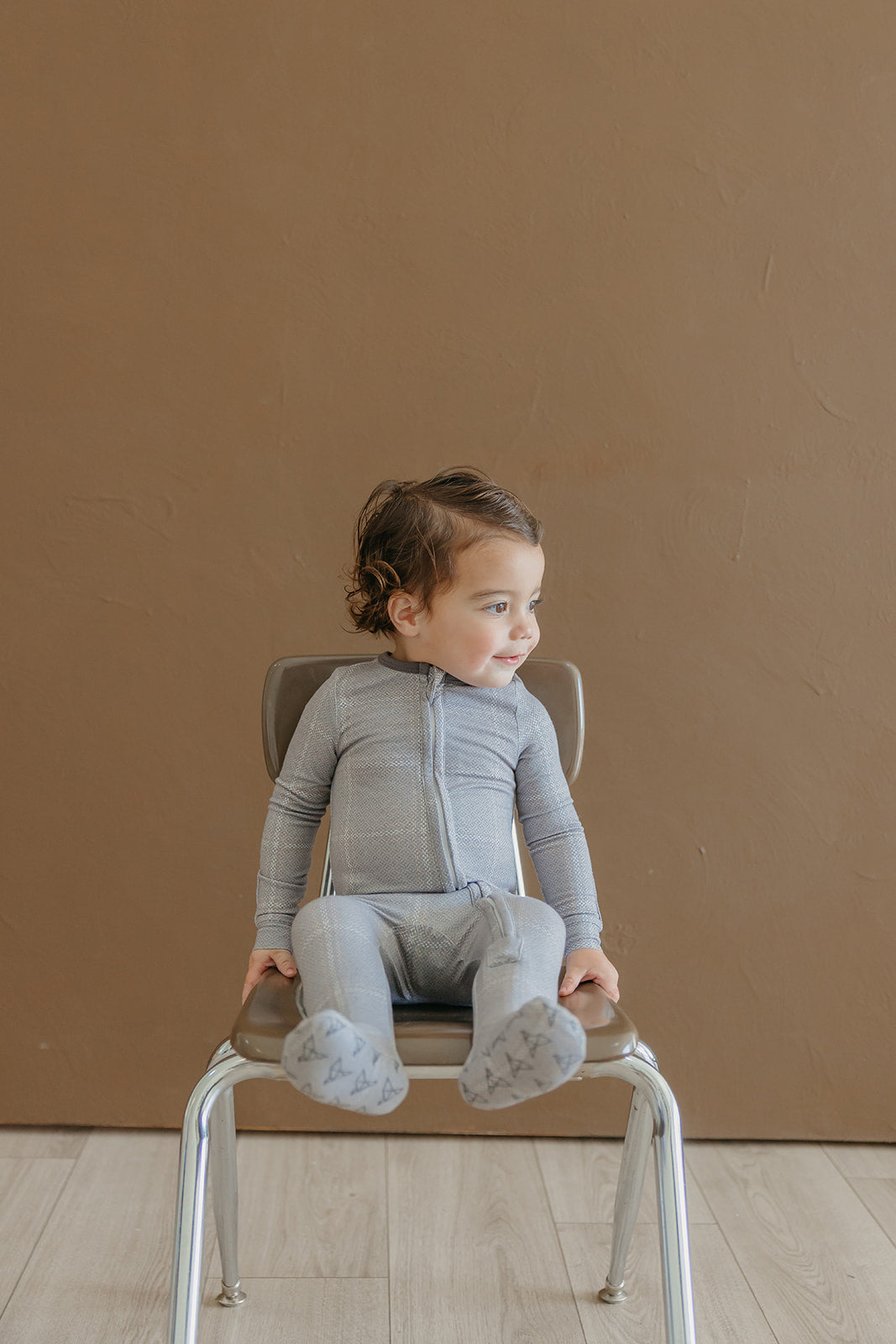COPPER PEARL ZIP-UP FOOTIE-DAKOTA