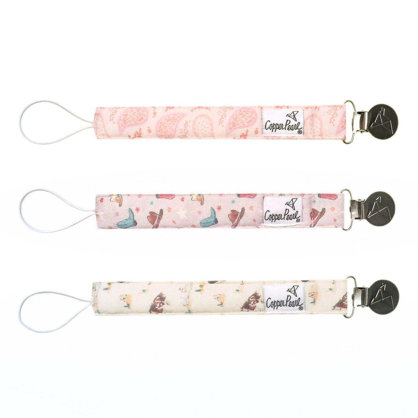 COPPER PEARL BINKY CLIP SET-CHEYENNE
