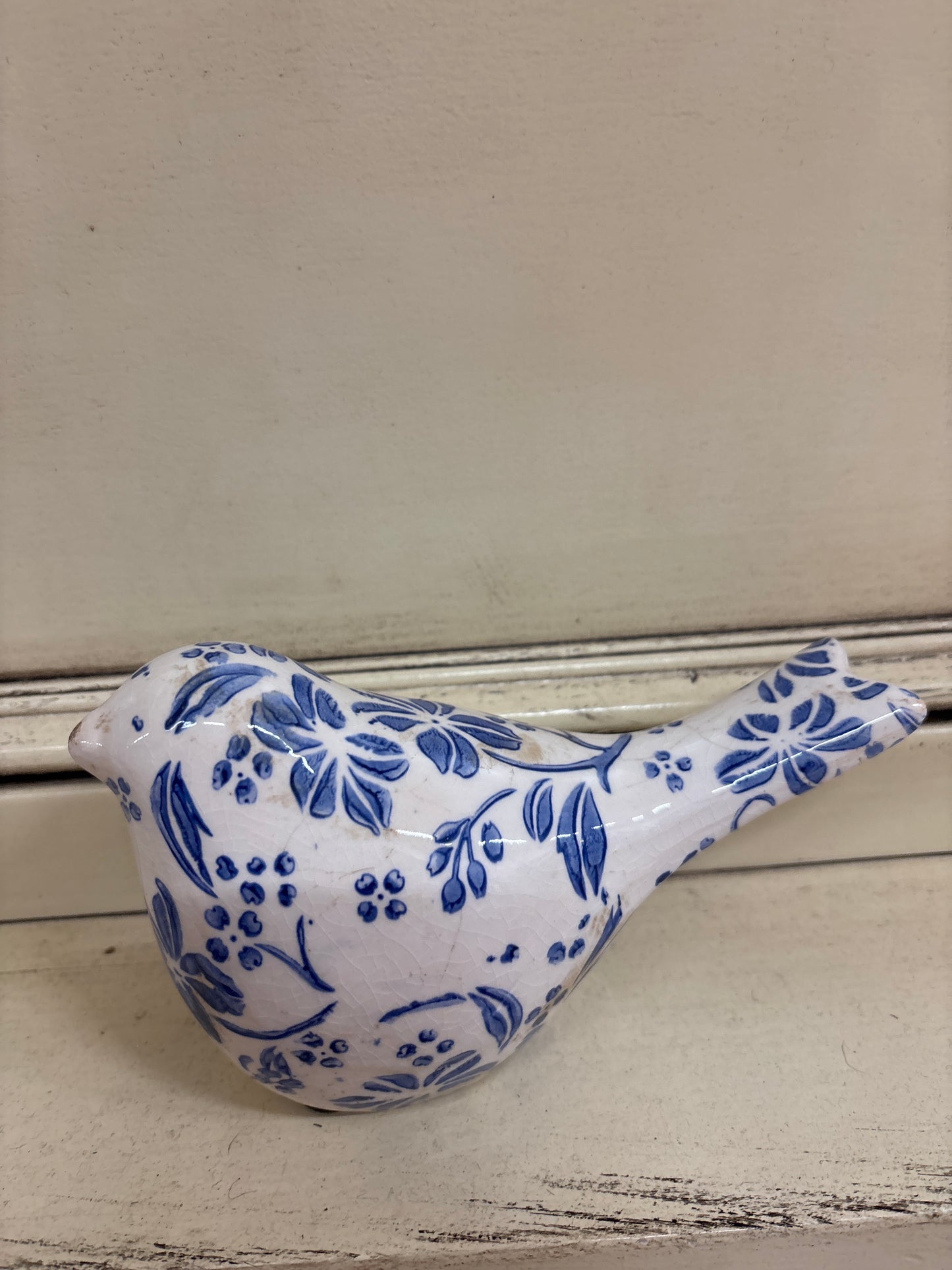 BLUE FLORAL BIRD SMALL