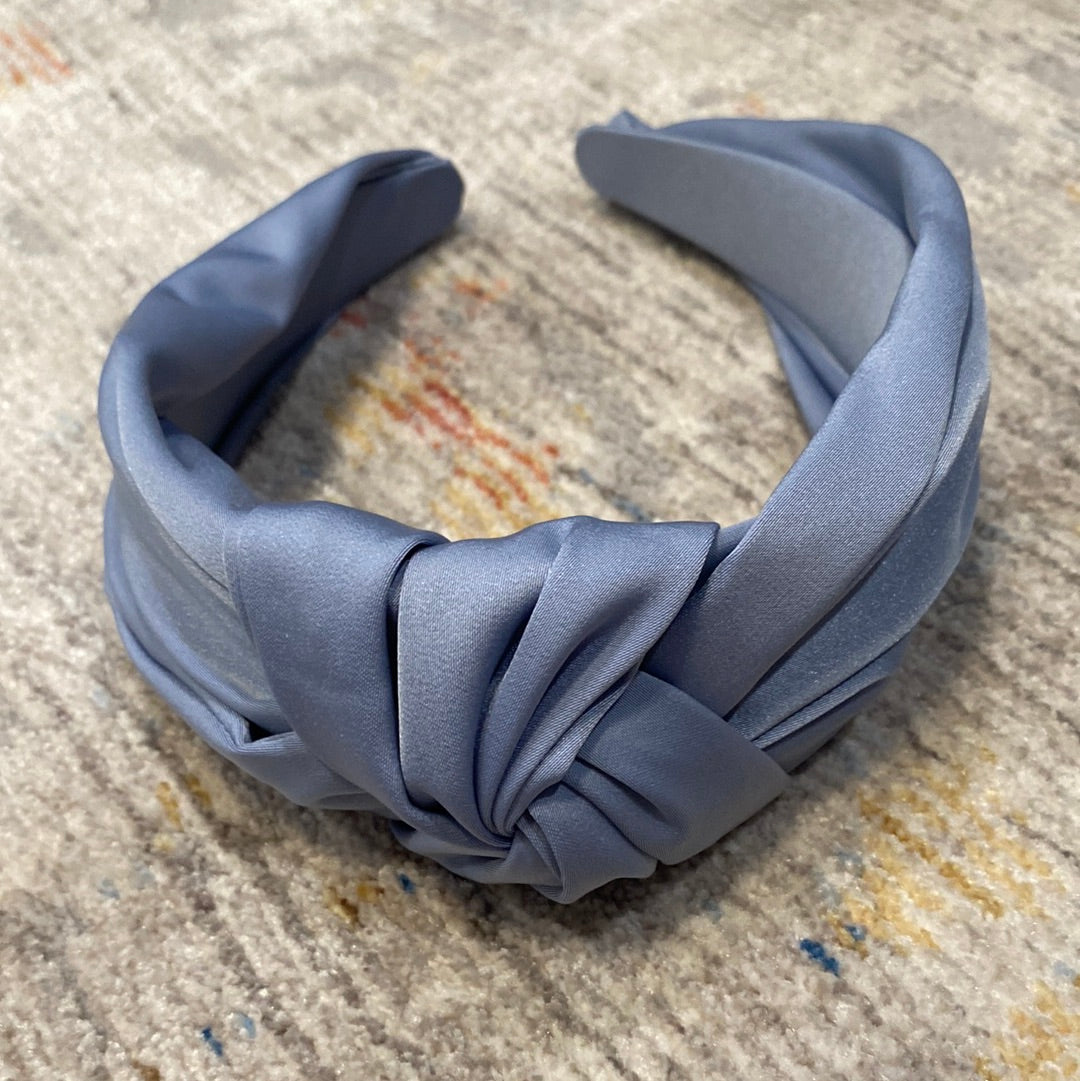 SATIN HEADBAND W/KNOT