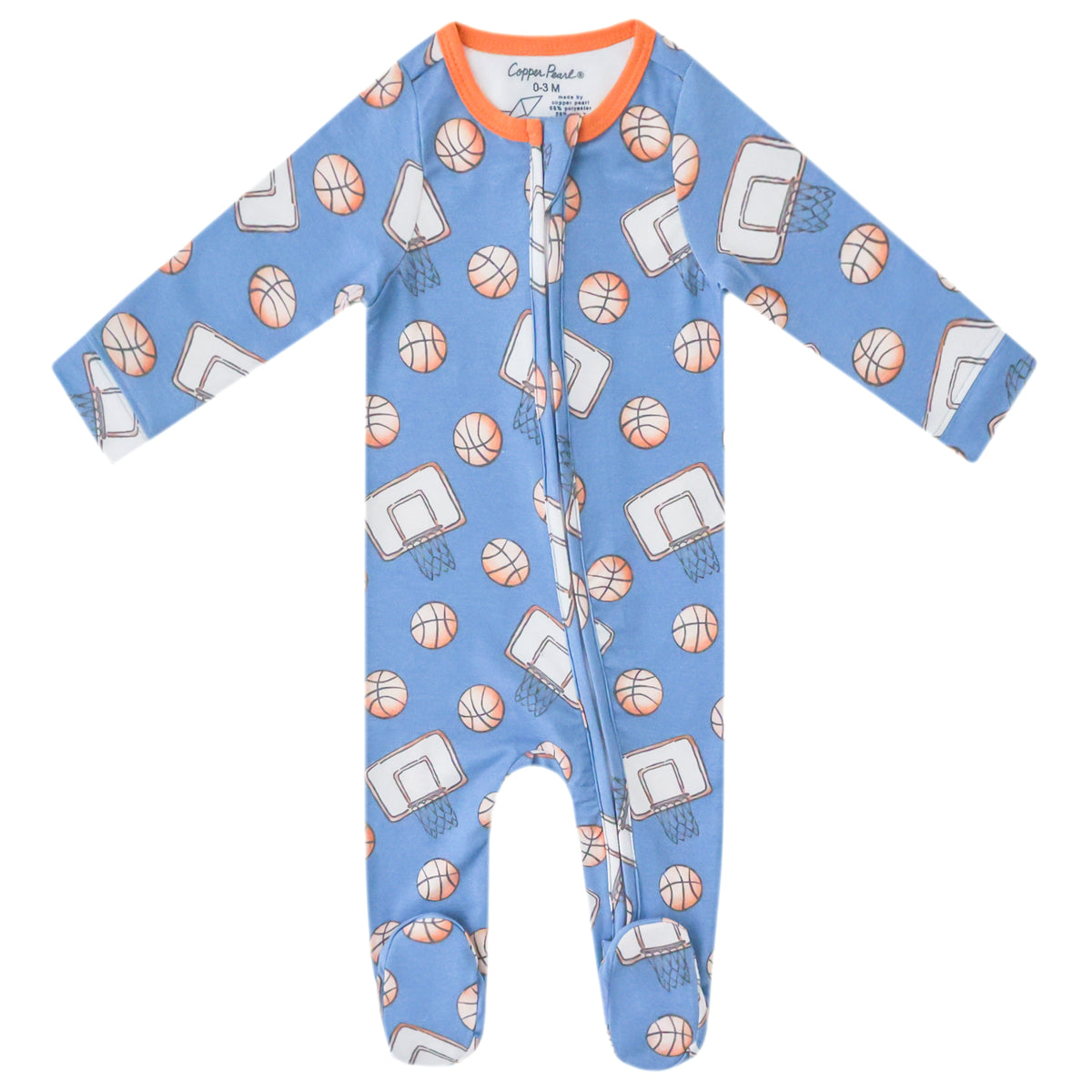 COPPER PEARL-ZIP UP FOOTIE-DUNK