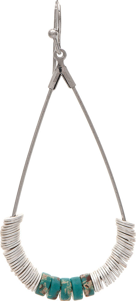 RAIN S TQ DISC ROW BEAD TEARDROP ER