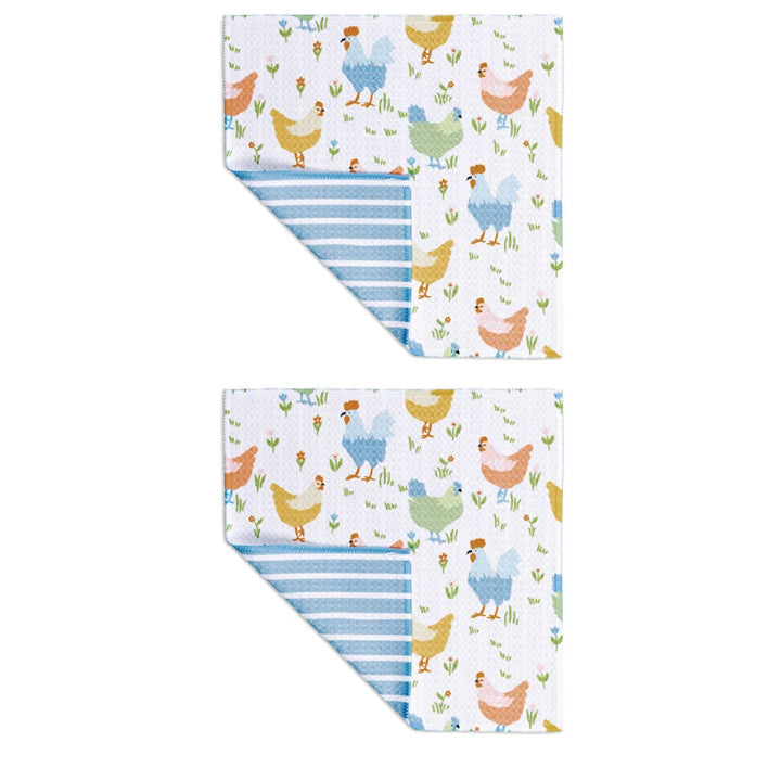 MU KITCHEN VIBE SET OF 2 DISH CLOTHS-YARDBIRD