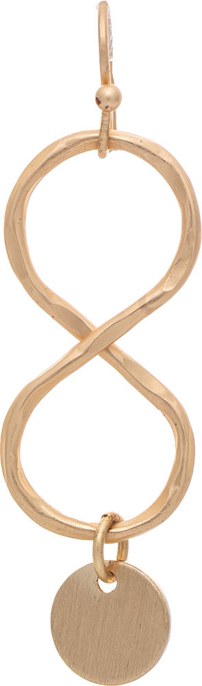 RAIN INFINITY LOOP DISC CHARM-GOLD