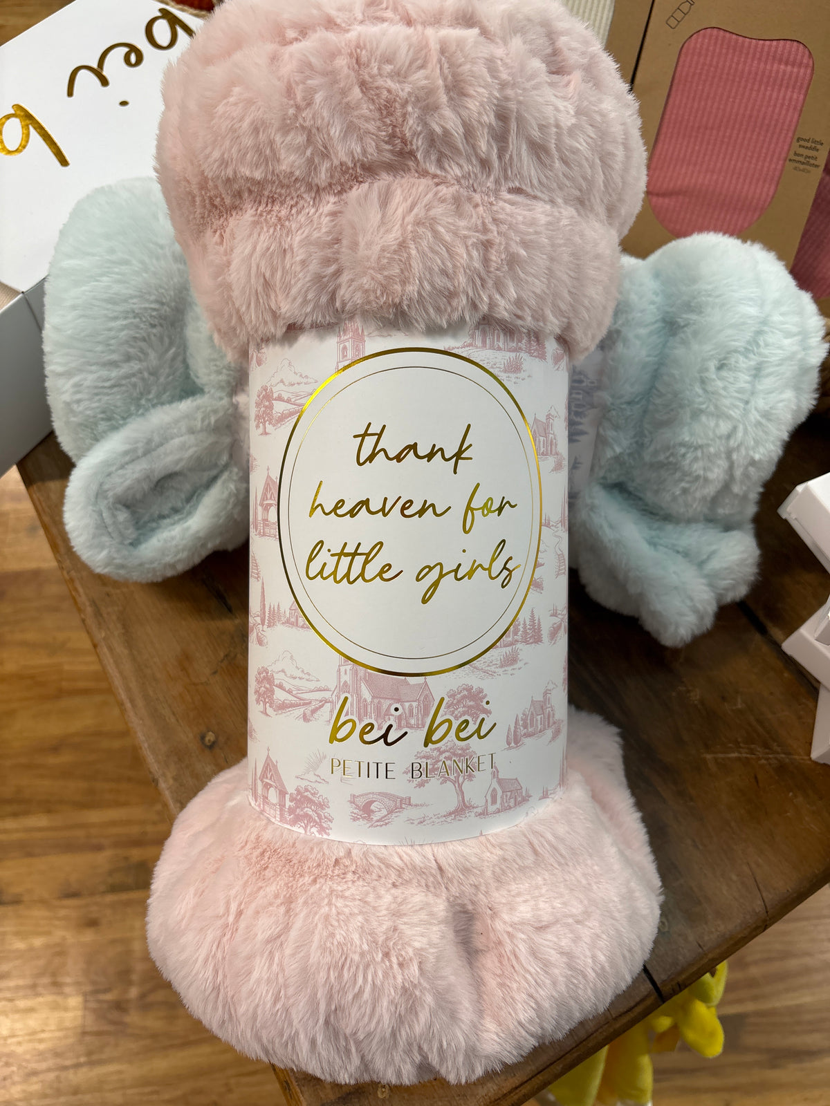 BEI BEI FAUX FUR BLANKET-THANK HEAVEN FOR LITTLE GIRLS