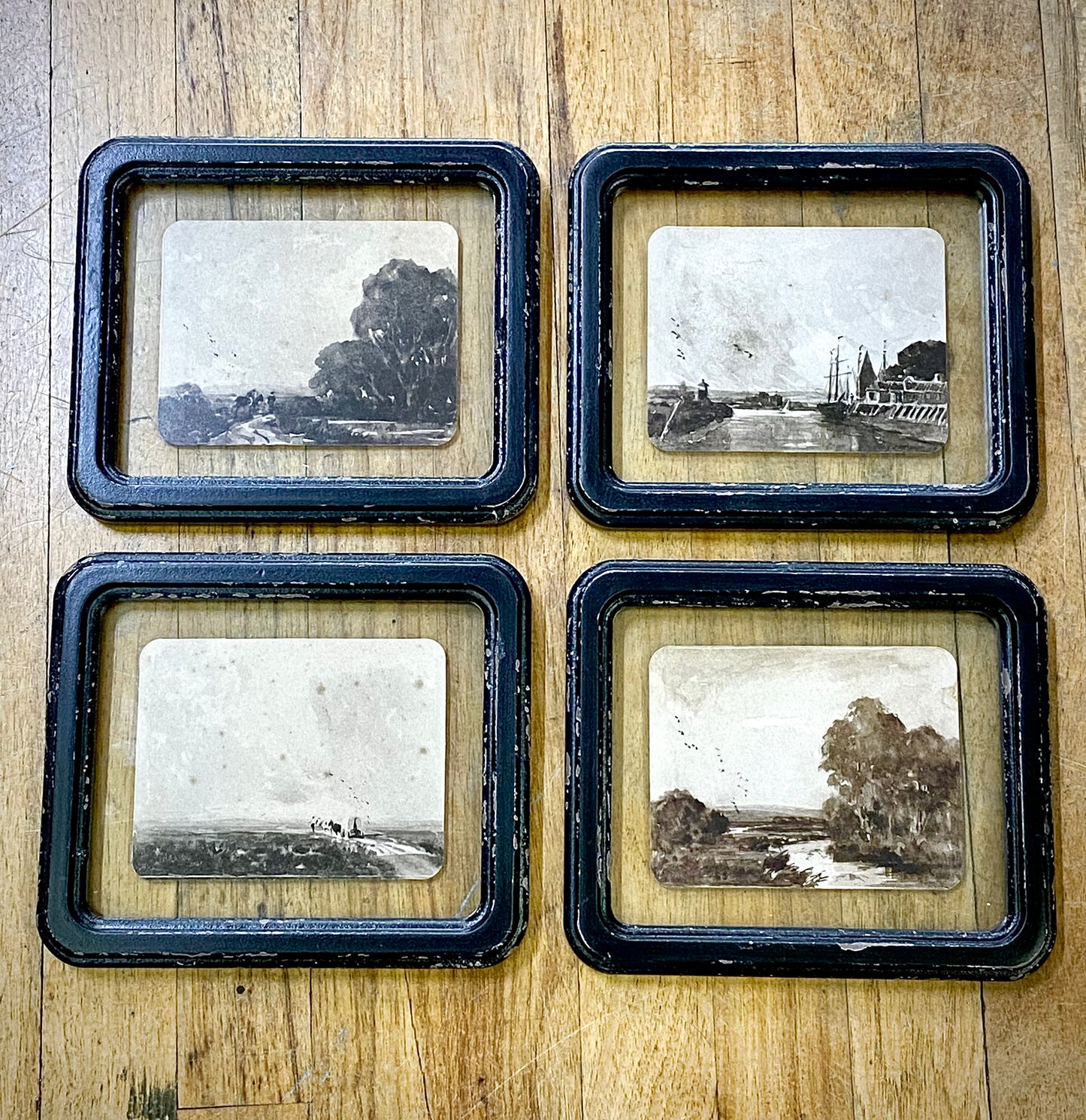 8X7 WOOD WALL DECOR W/FLOATING LANDSCAPE