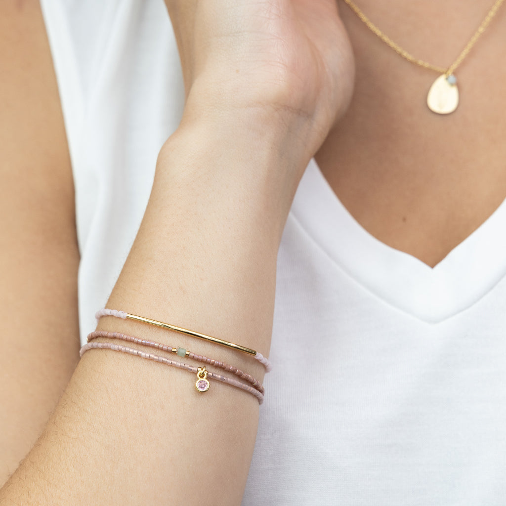 SCOUT TONAL BRACELET-BLUSH-GOLD