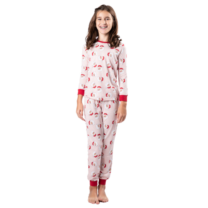 JANE MARIE CHILD SANTA PJS-LARGE-PINK