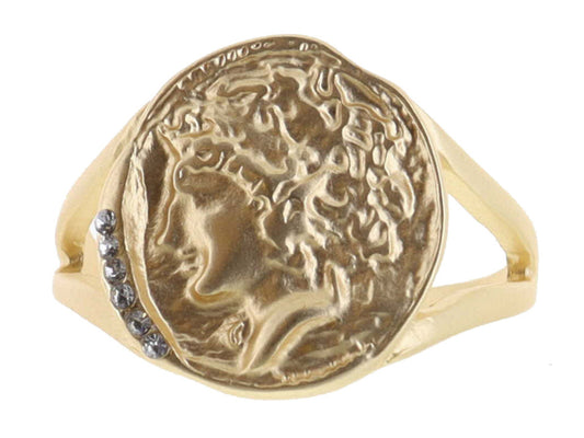 JANE MARIE GOLD COIN RING