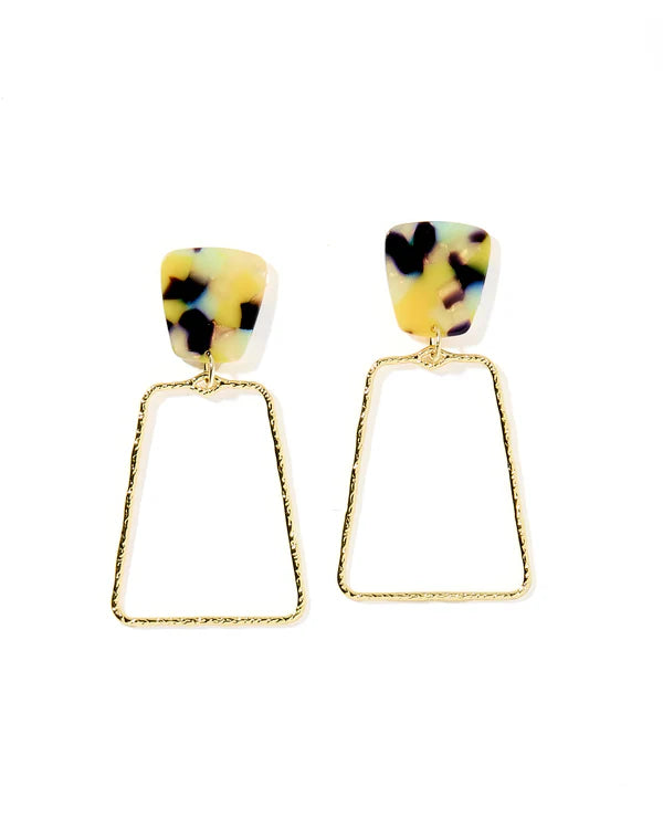 LINNY EARRINGS-KAELYN -GR/MUST CAMO
