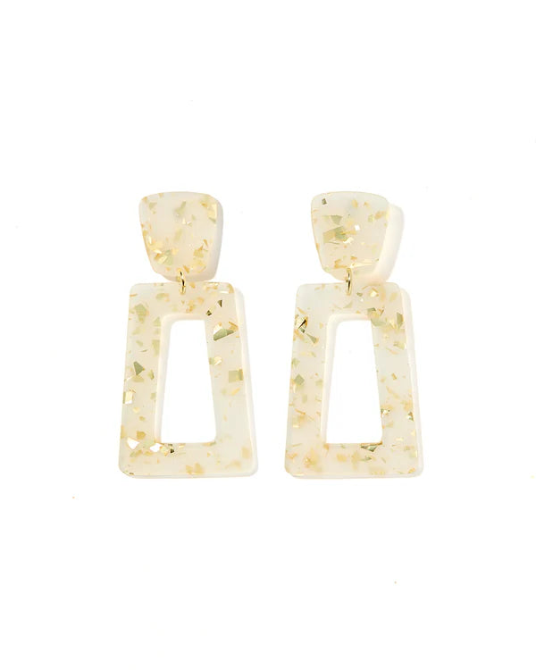 LINNY EARRINGS-KENNEDY GOLD CONFETTI