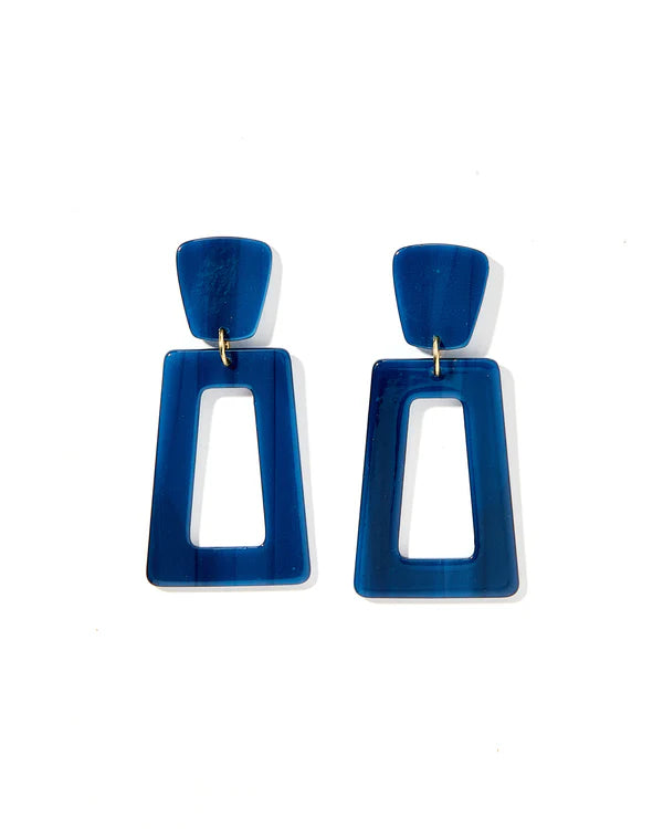 LINNY EARRINGS-KENNEDY-NAVY