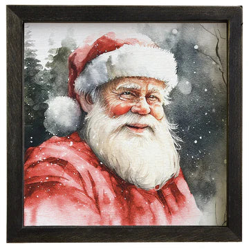 WATERCOLOR SANTA WALL HANGING