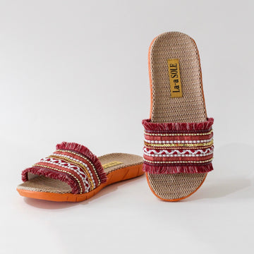 LA-A-SOLE BOHO SANDALS