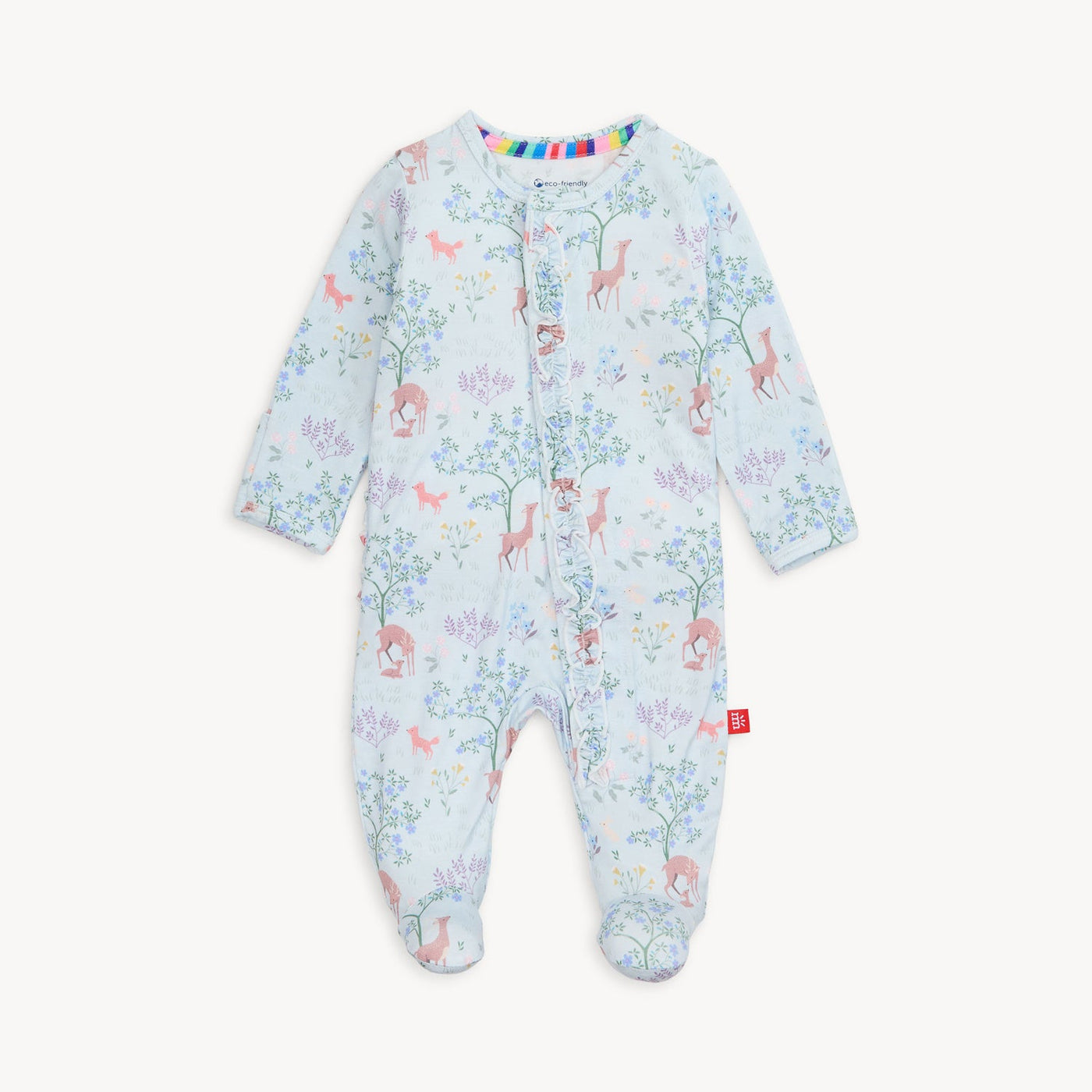 MAGNETIC RUFFLE FOOTIE-LOVE YOU DEERLY