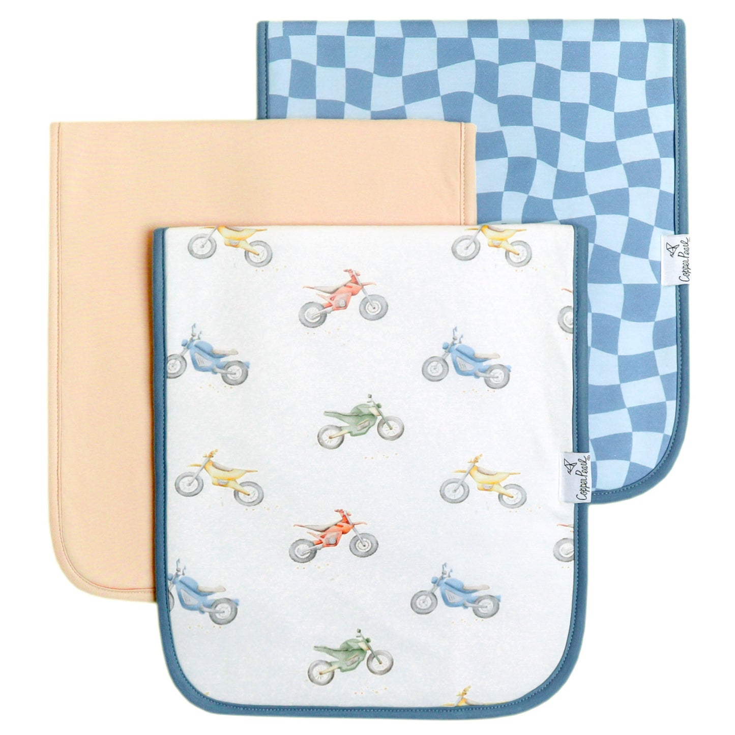 COPPER PEARL BURP CLOTH SET-RYDER