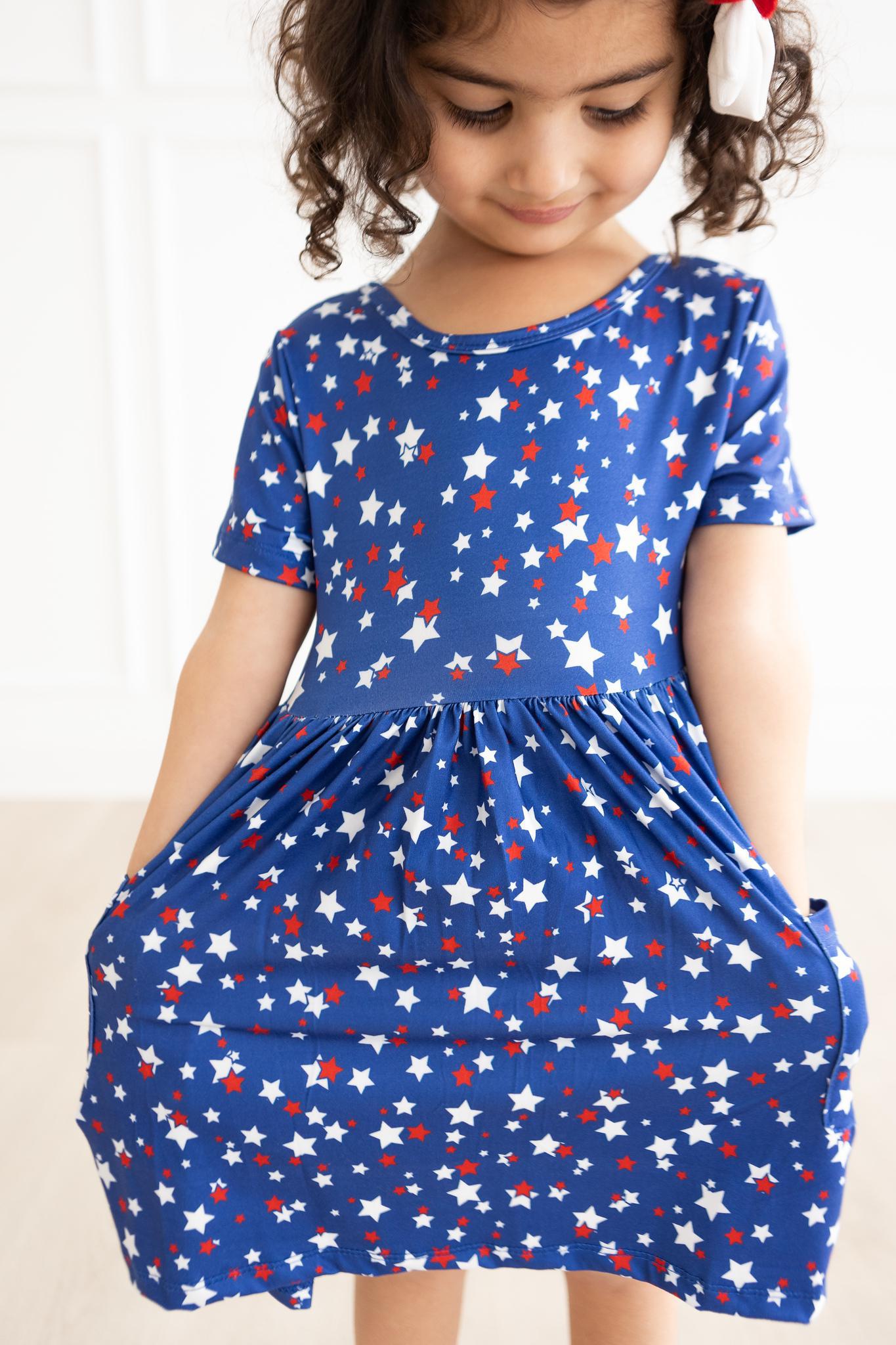 MILA & ROSE TWIRL DRESS-STAR BRIGHT 6-12