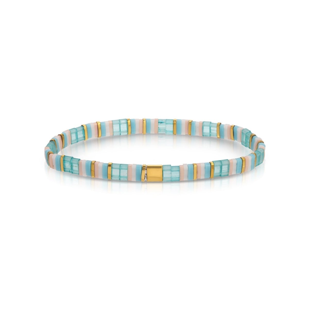 SPLENDID IRIS-MIYUKI TILA STRETCH BRACELET-BLUE/TU