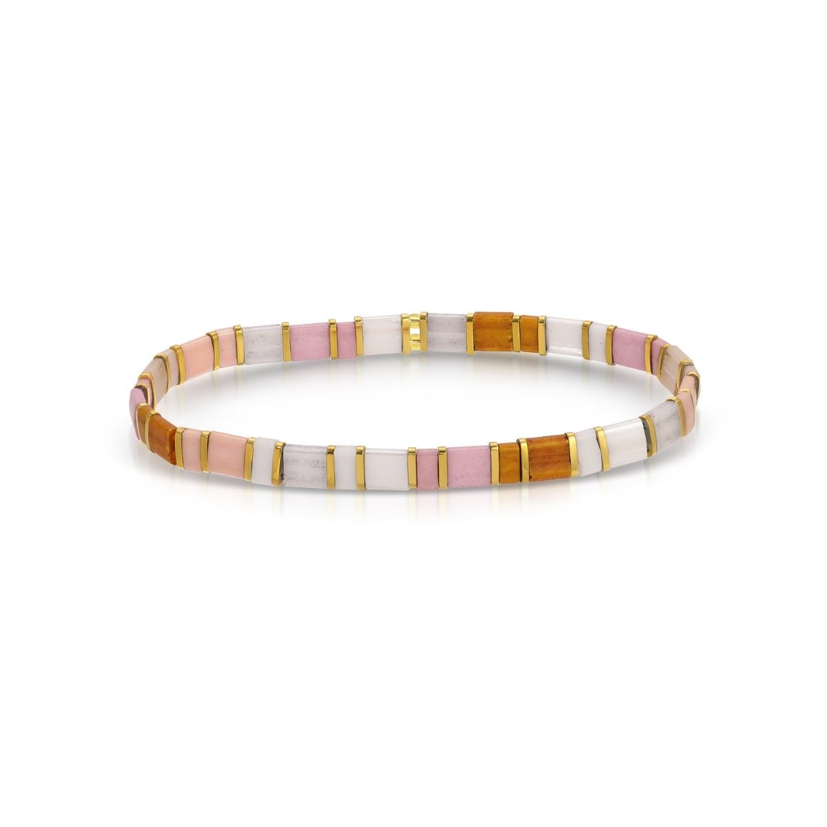 SPLENDID IRIS-MIYUKI TILA STRETCH BRACELET-YELLOW/