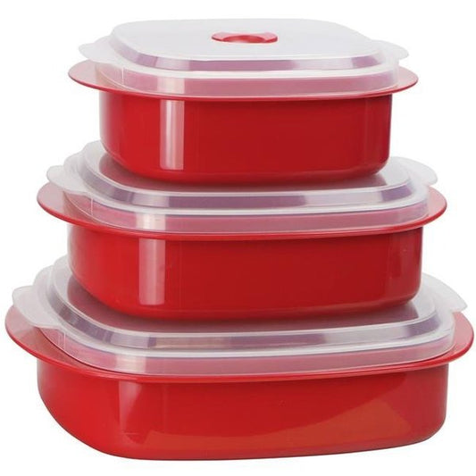MICROWAVE COOKWARE/RED