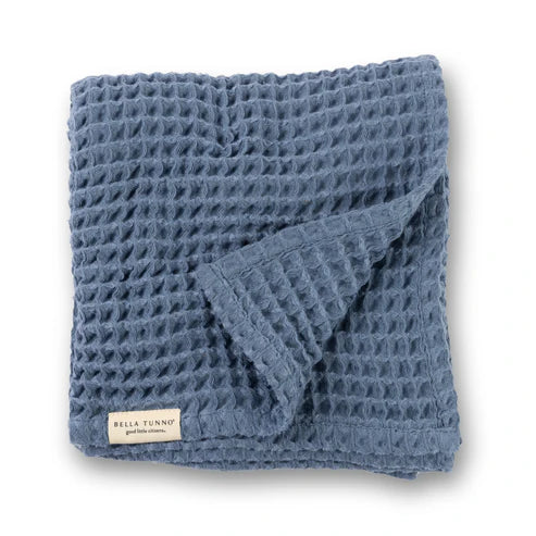 BELLA TUNNO WAFFLE BLANKET-RAIN