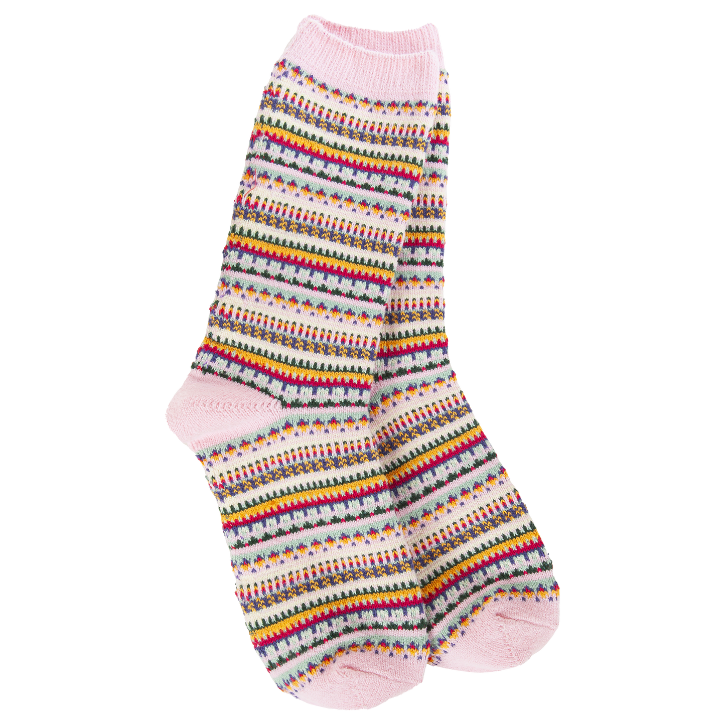 WORLDS SOFTEST SOCK-PINK STRIPE