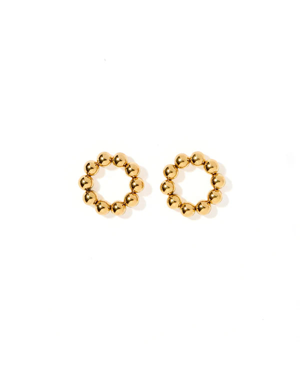 LINNY EARRINGS-WYATT-LARGE CIRCLE-GOLD