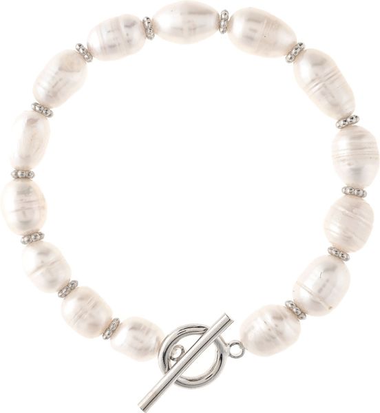 RAIN TOGGLE/STRETCH PEARL BRACELET