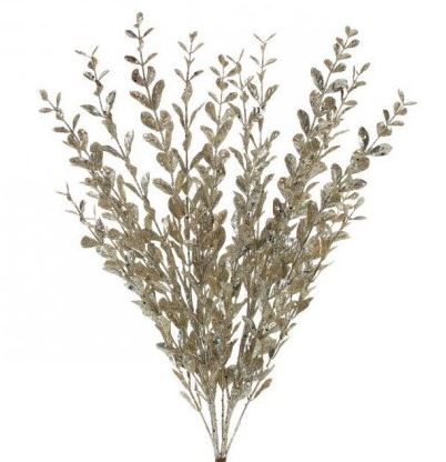 23" GLITTERED BOXWOOD BUSH