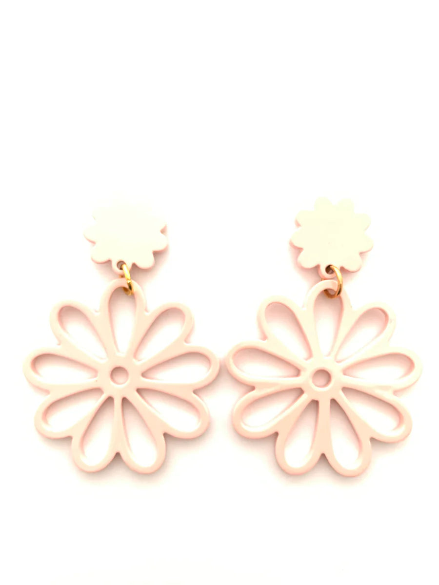 ACCESSORY JANE-DAHLIA EARRINGS -CREAM