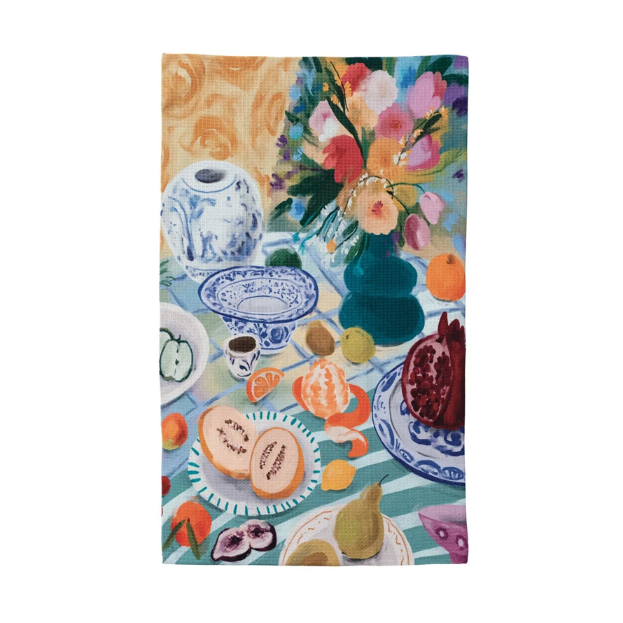 30X18 PRINTED MICROFIBER TOWEL/STILL LIFE