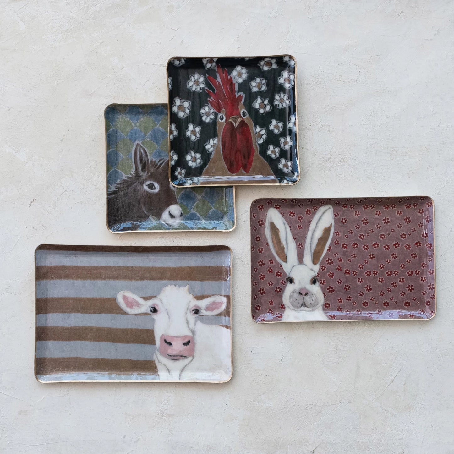 SQUARE ENAMEL TRAY