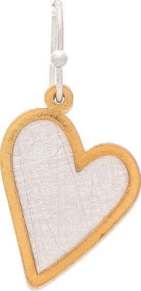 RAIN- BRASS LAYERED HEART EARRINGS