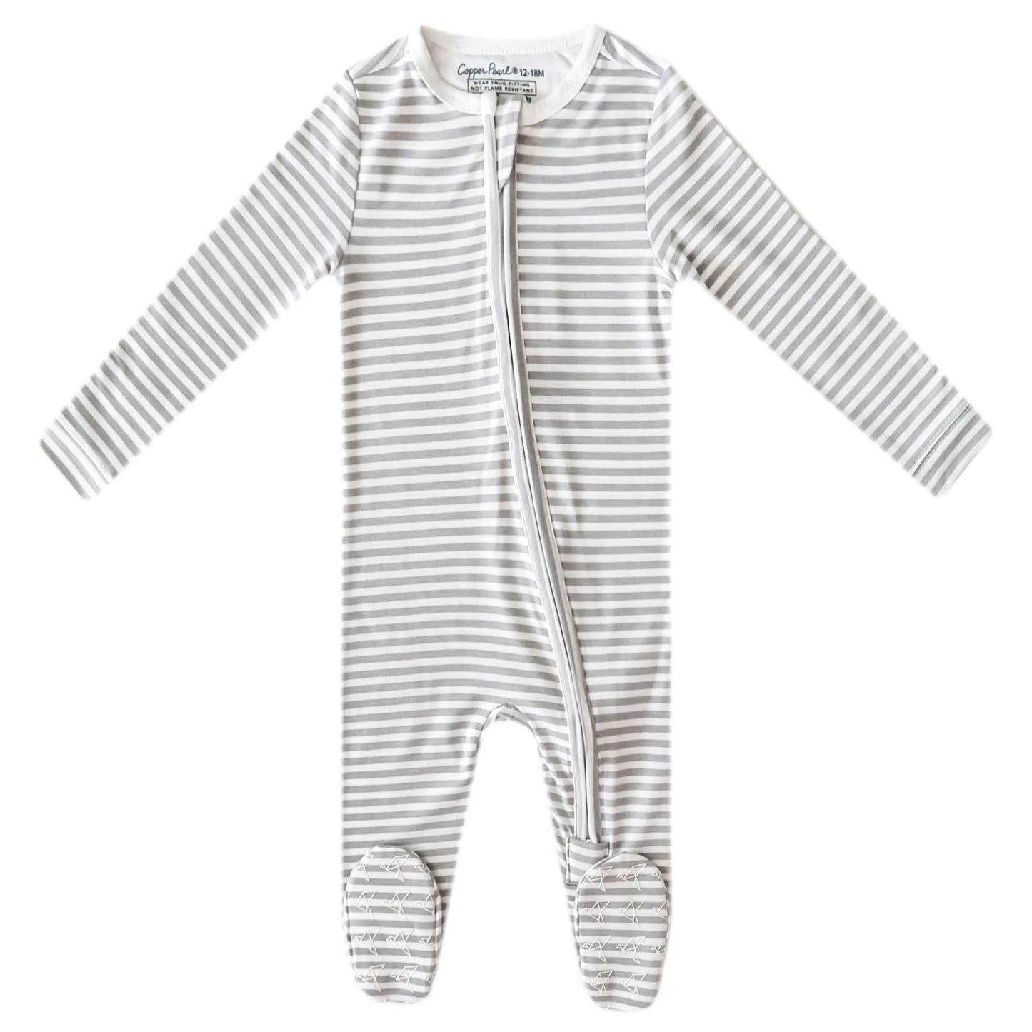 COPPER PEARL ZIP-UP FOOTIE-EVEREST
