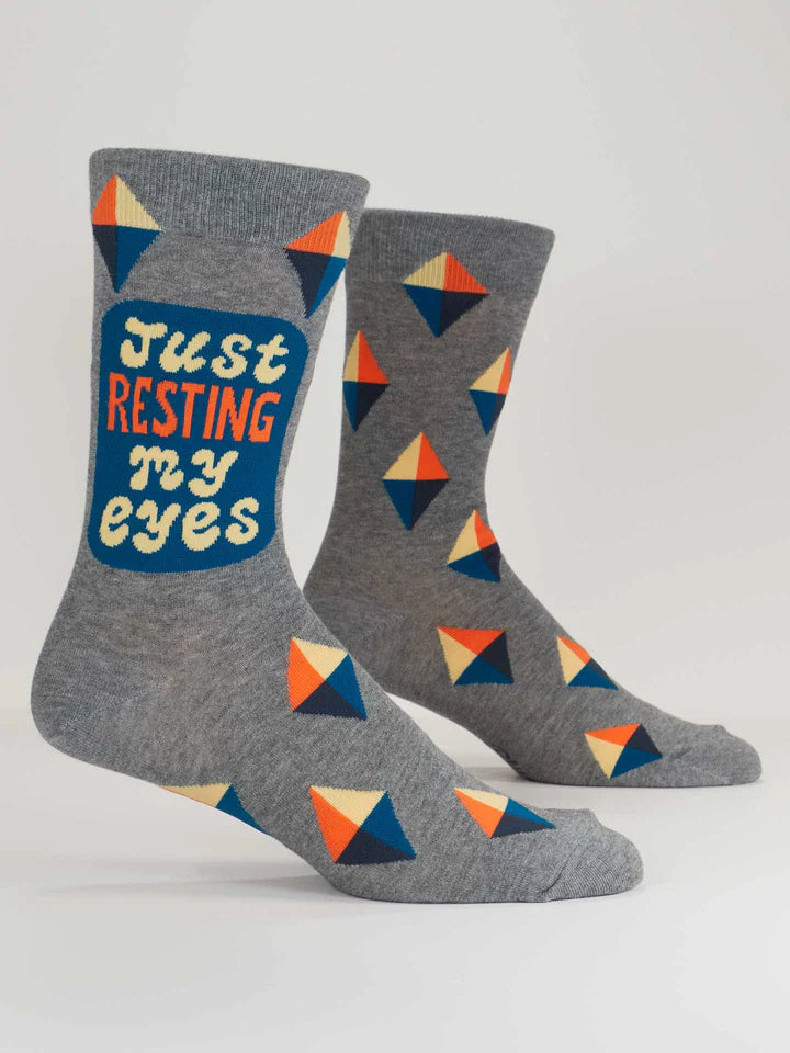 BLUE Q SOCKS-RESTING MY EYES