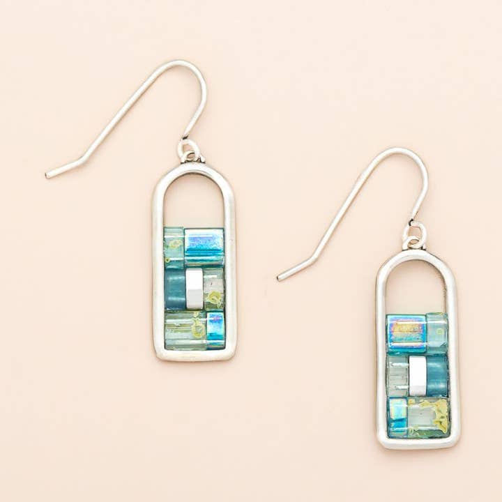 SCOUT GOOD KARMA EARRINGS/MARINE SILVER