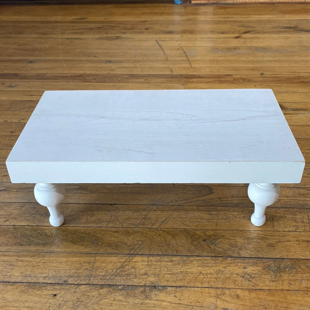 RECTANGULAR WHITE STAND