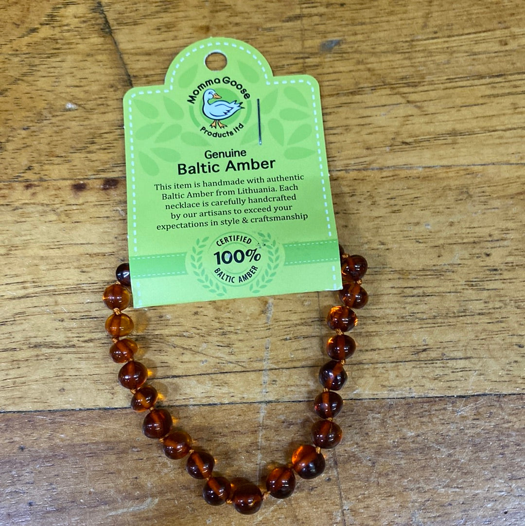 BALTIC AMBER ADULT BRACELET-CHERRY
