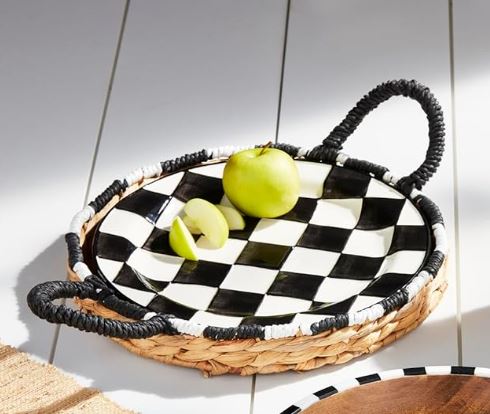 MUD PIE BISTRO WOVEN PLATTER SET