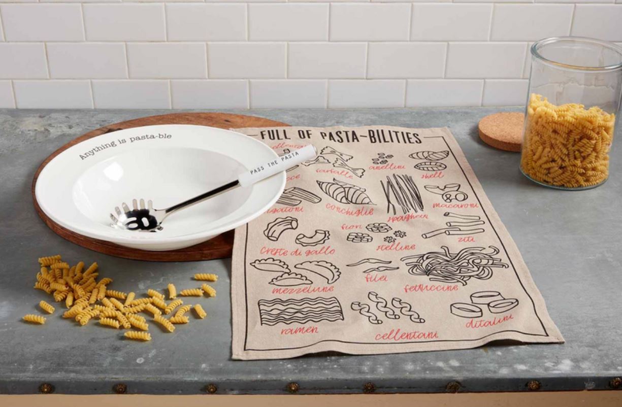 MUD PIE CIRCA PASTA BOWL W/TOWEL