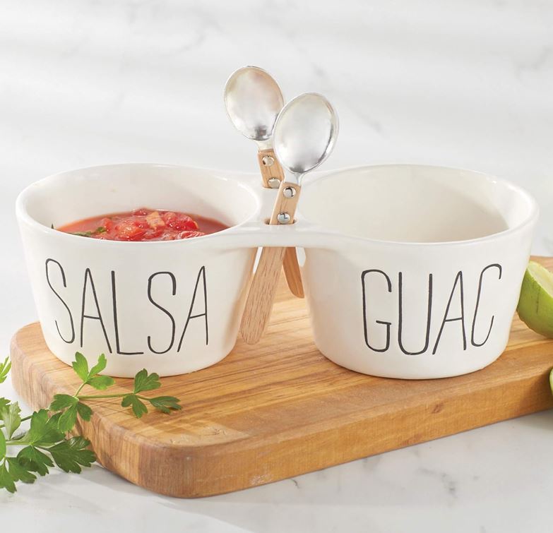 MUD PIE SALSA AND GUAC DOUBLE DIP SET