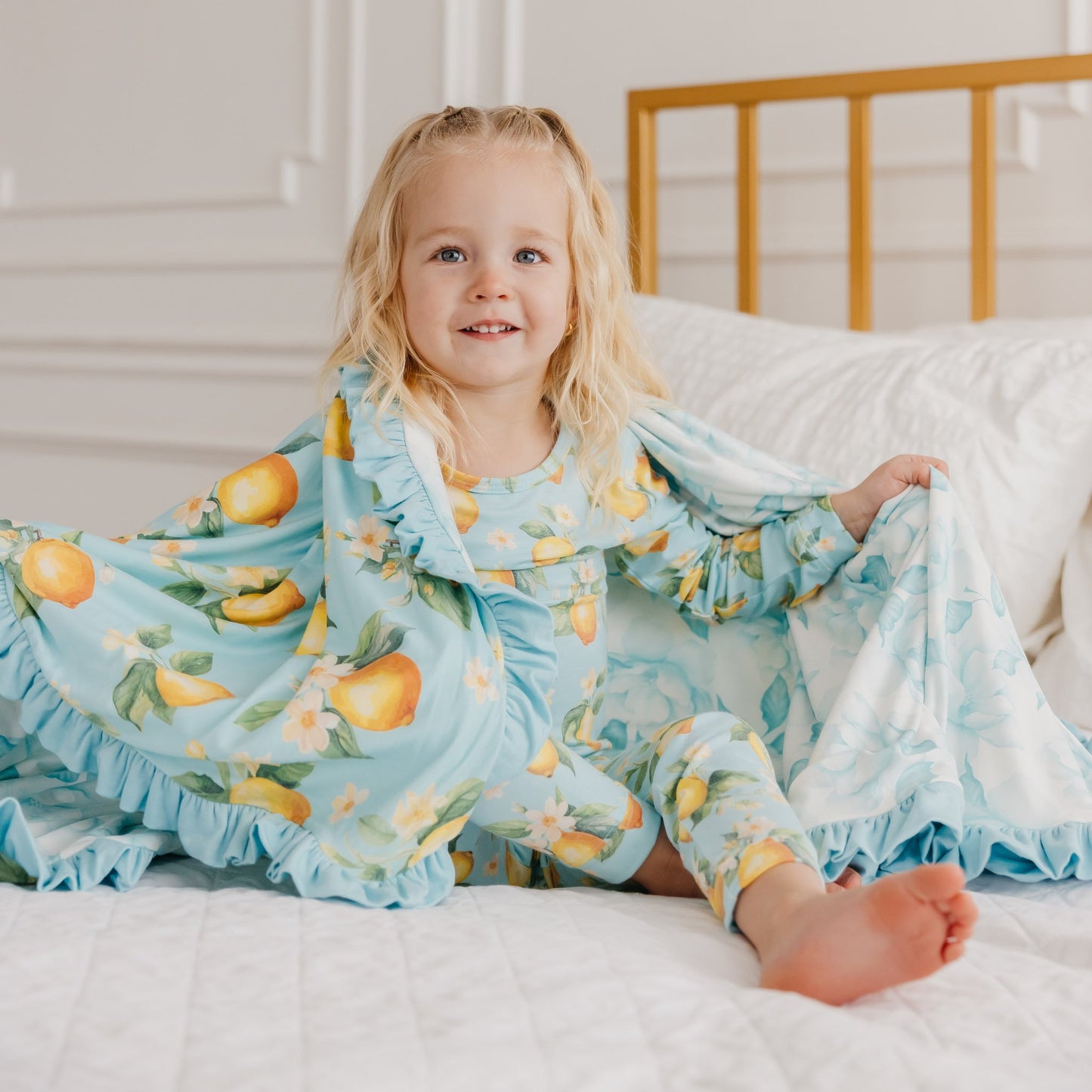 COPPER PEARL -3 LAYER RUFFLE QUILT-MELODY