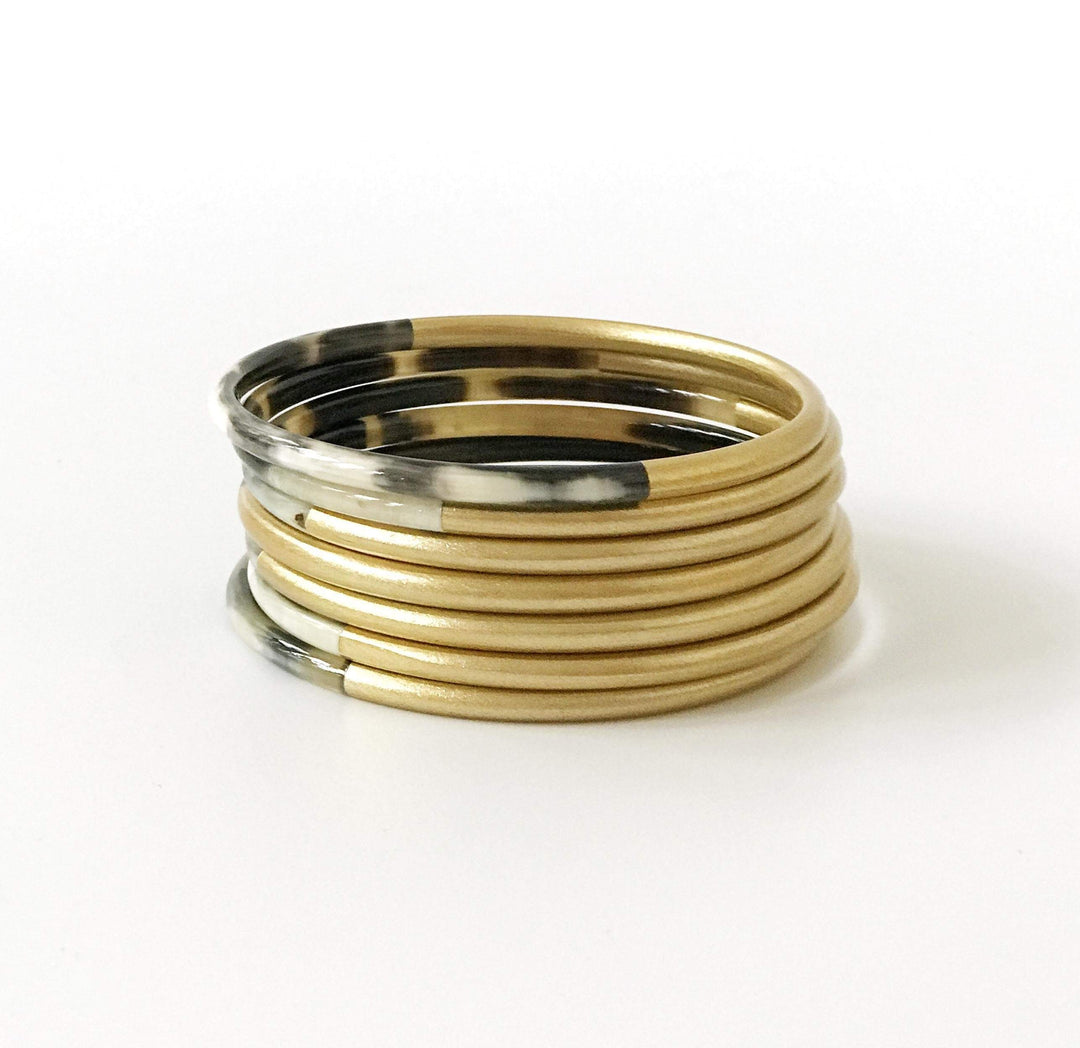 SUNSHINE TIENDA-SHINY GOLD BANGLES