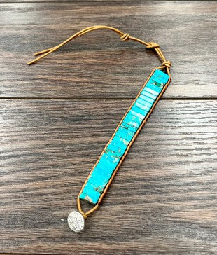 ISAC NATURAL STONE BRACELET-TURQ
