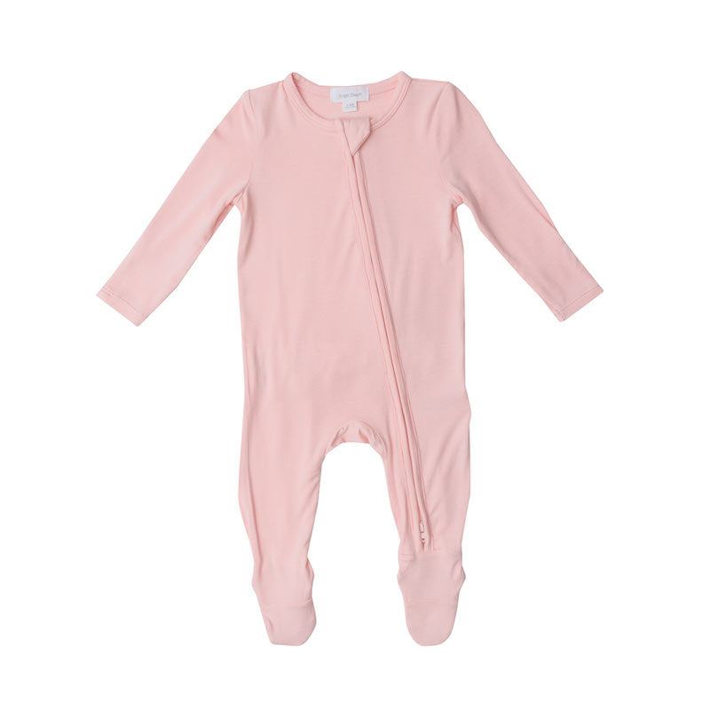 ANGEL DEAR ZIPPER FOOTIE/CRYSTAL ROSE